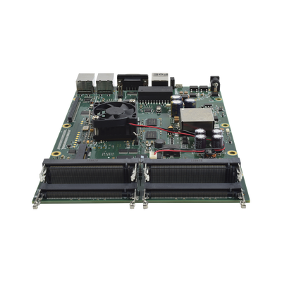 (RB800) RouterBOARD, 3 puertos Gigabit, 4 ranuras miniPCI de expansión  para ofrecer un MIMO 8x8