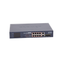 Switch PoE+ / Distancia 250 Metros / 8 Puertos + 2 Combo TP/SFP Gigabit y Pantalla LCD Para Monitoreo