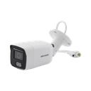 Bullet IP 4 Megapixel / Imagen a Color 24/7 / Lente 2.8 mm / Luz Blanca 40 mts / Micrófono Integrado / WDR 130 dB / Exterior IP67 / Captura Facial / Videoanaliticos (Filtro de Falsas Alarmas) / Metal  / MicroSD
