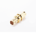 Conector SMA Macho Inverso de Anillo Plegable para Cables 9258, RG-8/X, LMR-240, Oro/Oro/Teflón.