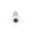 Conector N Macho de Compresion, en linea para LMR-400, CNT-400, RG-8/U, RF-400, Plata/Oro/Teflón.