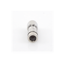 Conector N Macho de Compresion, en linea para LMR-400, CNT-400, RG-8/U, RF-400, Plata/Oro/Teflón.