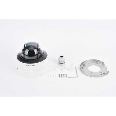 Domo IP 4 Megapixel / Imagen a Color 24/7 / Lente 3.6 - 9 mm / Luz Blanca 40 mts / WDR 130 dB / Exterior IP67 / IK10 / Captura Facial / Videoanaliticos (Filtro de Falsas Alarmas) / MicroSD