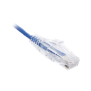 Cable de Parcheo Slim UTP Cat6 - 2 m Azul Diámetro Reducido (28 AWG)