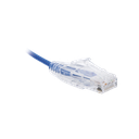 Cable de Parcheo Slim UTP Cat6 - 1 metro, Azul, Diámetro Reducido (28 AWG)