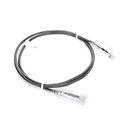 Cable de Parcheo Slim UTP Cat6 - 1 metro, Negro, Diámetro Reducido (28 AWG)