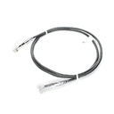 Cable de Parcheo Slim UTP Cat6 - 1 metro, Negro, Diámetro Reducido (28 AWG)