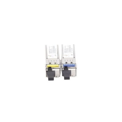 UFiber Módulo SFP, transceptor MiniGibic MonoModo 1.25 Gbps, distancia 3km, un conector LC, incluye 2 tranceptores