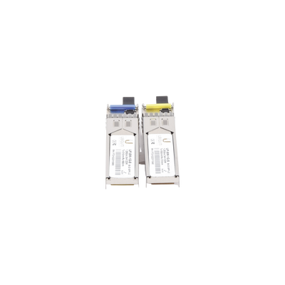UFiber Módulo SFP, transceptor MiniGibic MonoModo 1.25 Gbps, distancia 3km, un conector LC, incluye 2 tranceptores
