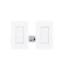 (Caseta Wireless) Kit Hub controlador, 2 atenuadores, 2 controles remotos, 2 base mesa y 2 tapas.