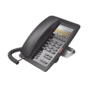 (H5 Color Negro) Teléfono IP Hotelero de gama alta, pantalla LCD de 3.5 pulgadas a color, 6 teclas programables para servicio rápido (Hotline), PoE