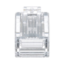 Plug RJ45 Cat5e, Para Cable UTP de Calibres 24-26 AWG, Chapado en Oro de 50 Micras, Paquete de 50 Piezas