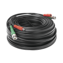 Cable Coaxial (BNC RG59) + Alimentación / SIAMES / 30 Metros (98.43 Pies) / 100% COBRE / Para Cámaras 4K / Uso Interior y Exterior