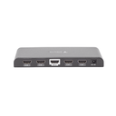 Divisor (Splitter) HDMI 4K de 1 Entrada a 4 Salidas (Simultaneas) / Soporta 4K×2K / Soporta hasta 4 equipos con conexión en Cascada / HDMI 3D  / HDR / HDMI 1.4 /  HDCP 1.4  / Audio PCM / Longitud del cable de entrada ≤30m y salida ≤25m.