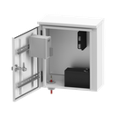 Gabinete de Exterior con Preparación para Instalación en Muro o Poste (355 X 406 X 170 mm).