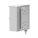 Gabinete de Exterior con Preparación para Instalación en Muro o Poste (355 X 406 X 170 mm).