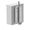 Gabinete de Exterior con Preparación para Instalación en Muro o Poste (355 X 406 X 170 mm).