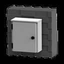 Gabinete de Exterior con Preparación para Instalación en Muro o Poste (355 X 406 X 170 mm).