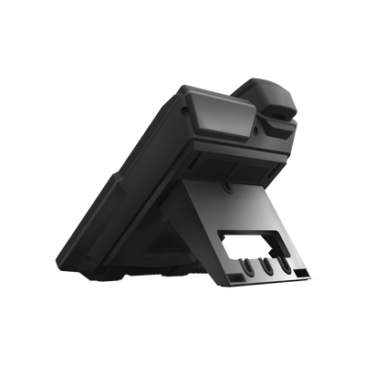 Teléfono IP empresarial para 4 líneas SIP con 2 pantallas LCD, 6 teclas BLF/DSS, conferencia de 3 vías, PoE
