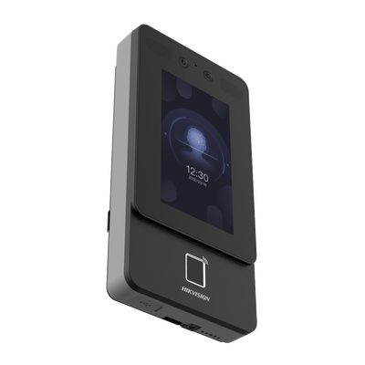 Terminal Min Moe PoE & WiFi de Reconocimiento Facial y Huella con Lector MIFARE / Exterior IP65  / Hasta 1.5 mts en Lectura de Rostro / Soporta P2P / 1,500 Rostros / 3,000 Huellas / Salida 12 Vcd para Chapa / PoE