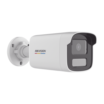 Bala IP 4 Megapixel / ACUSENSE Lite (Detección de Movimiento en Humanos y Vehículos) / Lente 4 mm / Imagen a Color 24/7 / Luz Blanca 50 mts / Exterior IP67 / WDR 120 dB / PoE / Onvif