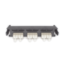 Placa Acopladora de Fibra Óptica Quick-Pack, Con 3 Conectores LC Quad (12 Fibras), Para Fibra Multimodo, Beige