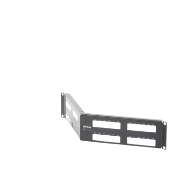 Patch Panel MAX Modular (vacío), de 48 Puertos, Angulado, 2UR