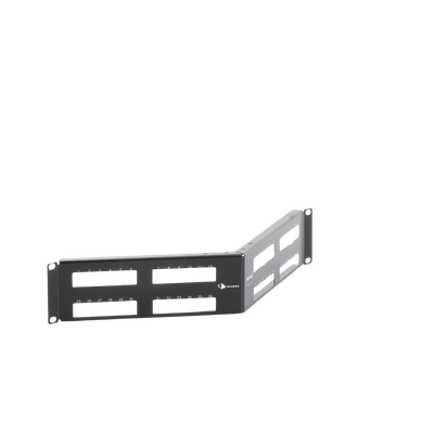 Patch Panel MAX Modular (vacío), de 48 Puertos, Angulado, 2UR