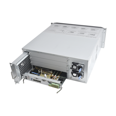 NVR 12 Megapixel (4K) / 256 canales IP / 24 Bahías de Disco Duro / 4 Puertos de Red / Soporta RAID con Hot Swap / NVR