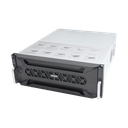 NVR 12 Megapixel (4K) / 128 canales IP / 24 Bahías de Disco Duro / 4 Puertos de Red / Soporta RAID con Hot Swap / NVR de Alto Desempeño