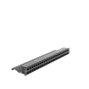 Patch Panel UTP Z-MAX de 48 Puertos, Precargado con Jacks Categoría 6, Plano, 1UR