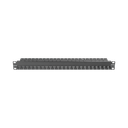 Patch Panel ZMAX with Jack UTP CAT6A 24 Port 1U Black
