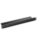 Patch Panel ZMAX with Jack UTP CAT6A 24 Port 1U Black