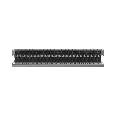 Patch Panel ZMAX with Jack UTP CAT6A 24 Port 1U Black