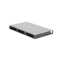 Panel de Conexión de Fibra para Rack de 19in, Bandeja Fija, Acepta 3 Placas Quick Pack, Hasta 72 Fibras, 1 UR