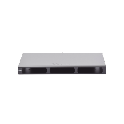 Panel de Conexión de Fibra para Rack de 19in, Bandeja Fija, Acepta 3 Placas Quick Pack, Hasta 72 Fibras, 1 UR