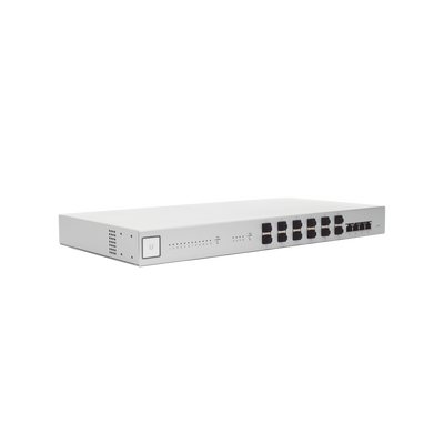 UniFi Switch 16 XG, Capa 2 de 12 puertos SFP+ 10 Gb + 4 puertos 10G Base-T (RJ-45)