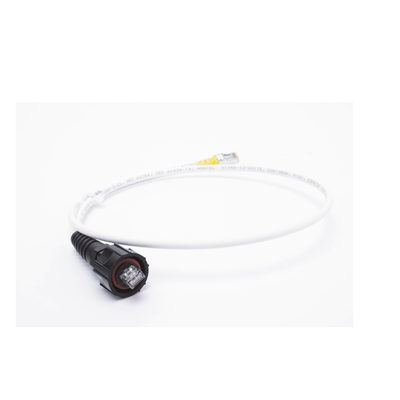 (XC6A-S10-B05) Patch Cord RJ45 Cat6A S/FTP T568A/B CM/LS0H1 Blanco Amarillo 3.05 Metros (10 Pies)