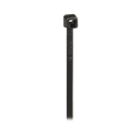 Cincho de Nylon 6.6 de Bloqueo, 203 mm largo x 2.5mm ancho, Color Negro, Exterior Resistente a Rayos UV, Paquete de 1000pz