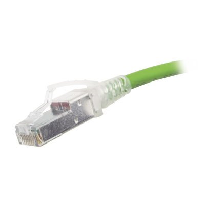 Patch Cord Z-MAX Cat6A S/FTP, CM/LS0H, 2.13 Metros (7 Pies), Color Verde, Versión Bulk (Sin Empaque Individual)