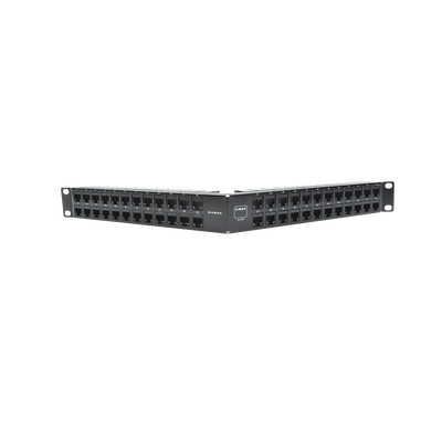 Patch Panel UTP Z-MAX Categoría 6A, de 48 Puertos, Angulado, 1UR