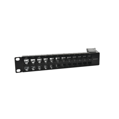 Patch Panel UTP Z-MAX Categoría 6A, de 48 Puertos, Angulado, 1UR