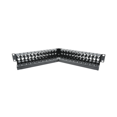 Patch Panel UTP Z-MAX Categoría 6A, de 48 Puertos, Angulado, 1UR