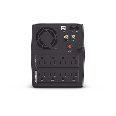 UPS de 1500 VA/900 W, Topología Línea Interactiva, Entrada 120 Vca NEMA 5-15P, y 8 Salidas NEMA 5-15R, Con Regulador de Voltaje (AVR)