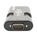 MINI Adaptador de VGA a HDMI /  Resolución 1920x1080 @ 60Hz / Jack de audio de 3.5mm / Soporta alimentacion  por Micro USB
