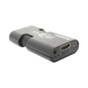 MINI Adaptador de VGA a HDMI /  Resolución 1920x1080 @ 60Hz / Jack de audio de 3.5mm / Soporta alimentacion  por Micro USB