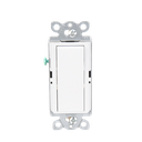 Interruptor Claro, 3 Hilos, 15A, Color Blanco