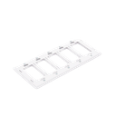 Placa de pared 5 espacios, para atenuador (dimmer), switch ó control remoto PICO inalámbrico