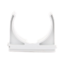Soporte de presión (Abrazadera), PVC Auto-extinguible, abierto para tubería de 50 mm