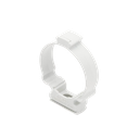Soporte de collar (Abrazadera), PVC Auto-extinguible, cerrado para tubería de 40 mm